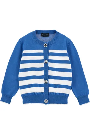 MONNALISA Shark Cotton Cardigan