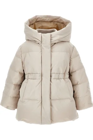 MONNALISA Genuine down long nylon jacket