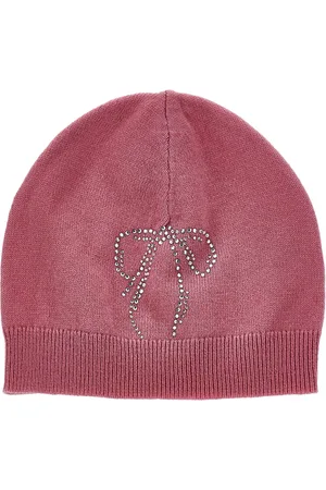 MONNALISA Knitted hat with rhinestones