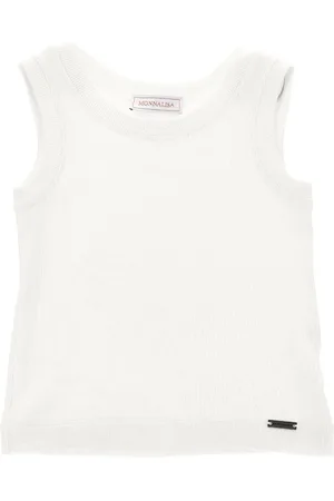 MONNALISA Basic ribbed tank top