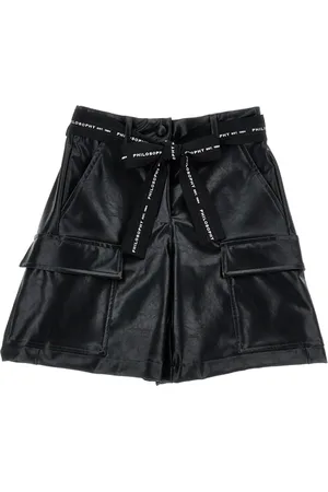 Bermuda shorts with logo belt