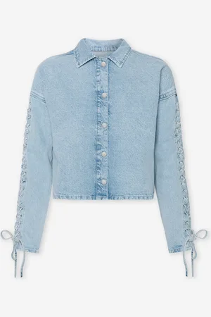 MOST WANTED Lace Up Jacket Lichtblauw