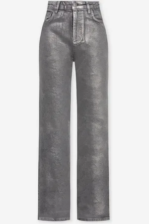 MOST WANTED Metallic Bootcut Jeans Grijs