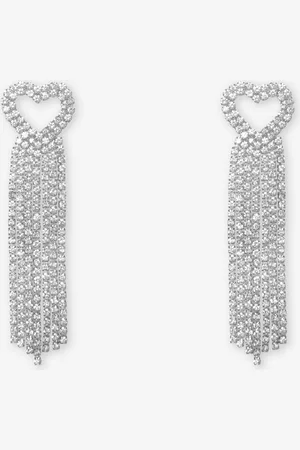 MOST WANTED Heart Diamond Drop Earrings