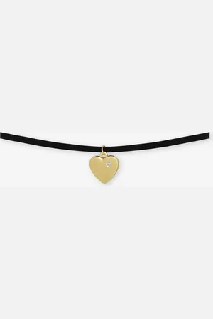 MOST WANTED Heart Pendant Velvet Necklace