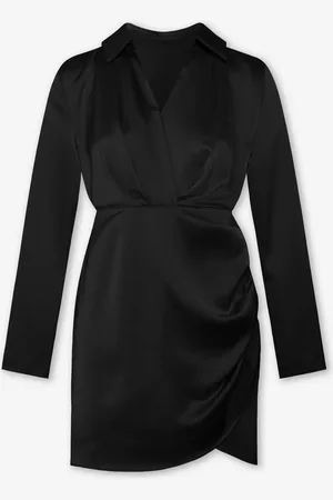 MOST WANTED Xelly Satin Dress Zwart