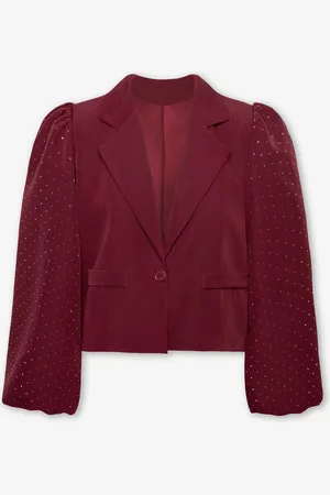 MOST WANTED Diamond Puff Long Sleeve Blazer