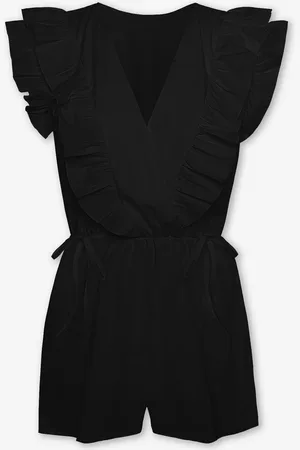 MOST WANTED Jade Ruffle Playsuit Zwart