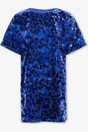 MOST WANTED Fay Big Sequins Tee Dress