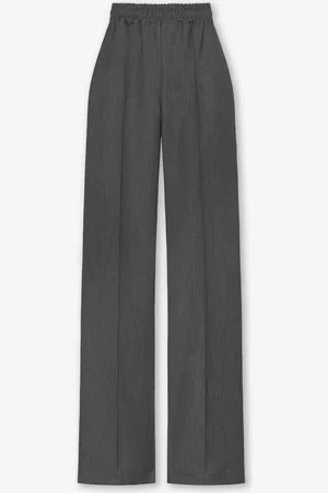 MOST WANTED Pintuck Straight Leg Pantalon Donkergrijs