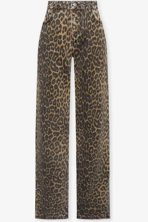 MOST WANTED Leopard Allover Jeans Zwart