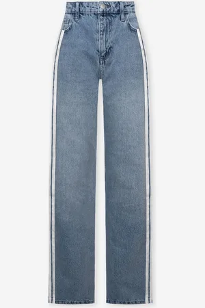MOST WANTED Tape Denim Straight Leg Jeans