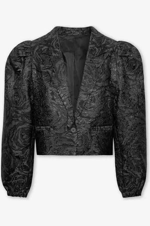 MOST WANTED Rose Jacquard Cropped Blazer