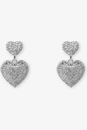 MOST WANTED Double Heart Diamond Earrings