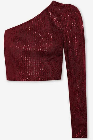 MOST WANTED Sequins One Shoulder Top