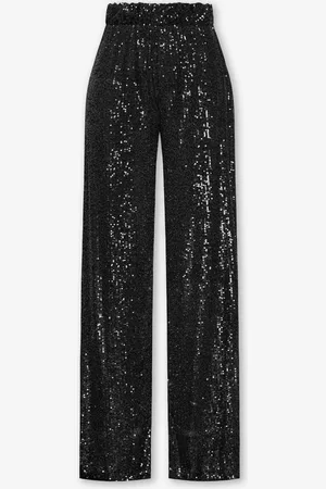 MOST WANTED Sequins Straight Leg Pants Zwart