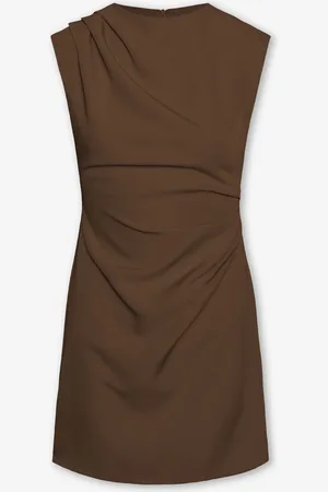 MOST WANTED Sofia Ruched Dress Bruin