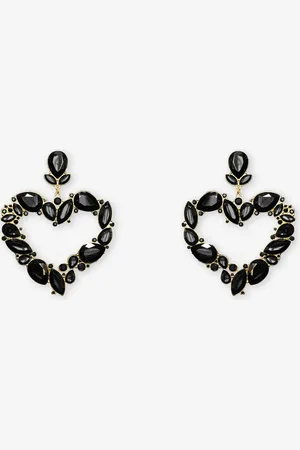 MOST WANTED Big Heart Strass Earrings