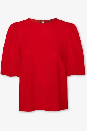MOST WANTED Julie Puff Sleeve Top Rood