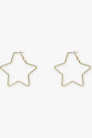 MOST WANTED Big Hoop Star Earrings