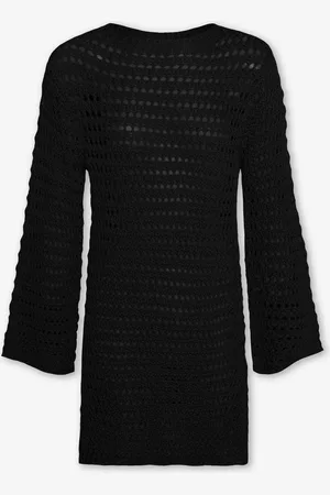 MOST WANTED Crochet Knit Dress Zwart