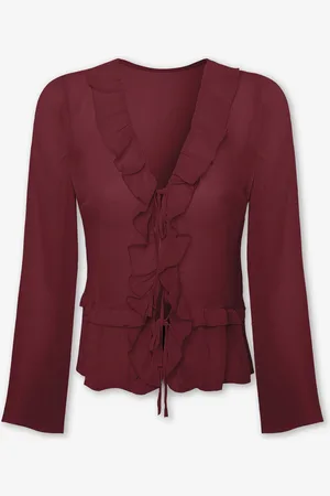 MOST WANTED Evy Crinkle Ruffle Top
