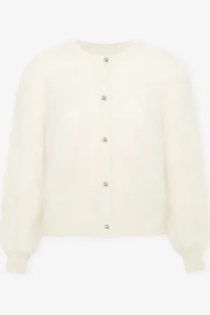 MOST WANTED Mohair Cardigan Crème