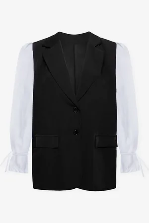 MOST WANTED Elin Poplin Sleeve Blazer