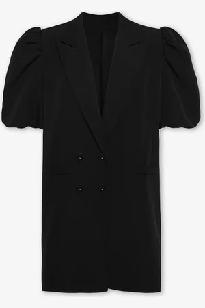 MOST WANTED Lizzy Puff Sleeve Blazer Dress Zwart