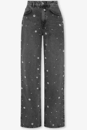 MOST WANTED Flower Pearl Jeans Grijs