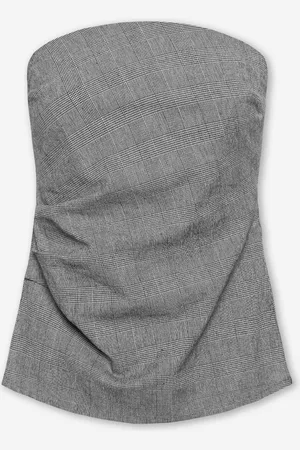 MOST WANTED Esmay Check Strapless Top