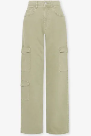 MOST WANTED Bella Cargo Jeans Olijfgroen