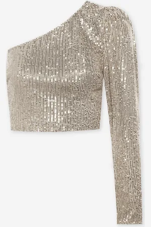 MOST WANTED Sequins One Shoulder Top