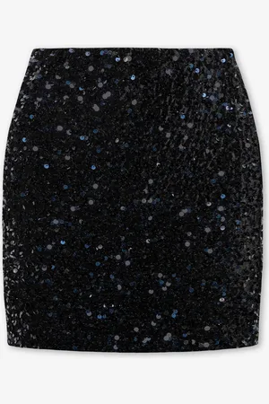 MOST WANTED Velvet Sequins Tube Skirt