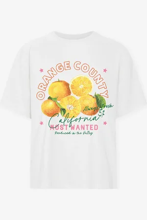 MOST WANTED Orange County Oversized Tee Créme