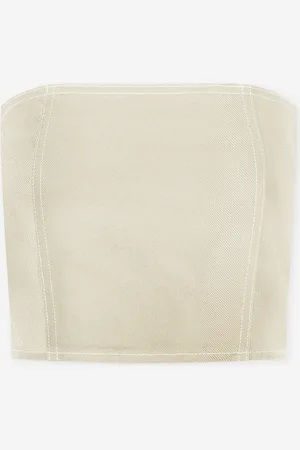 MOST WANTED Contrast Stitching Corset Top