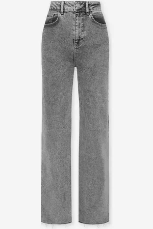 MOST WANTED Bootcut Raw Edge Jeans Grijs