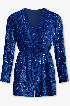 MOST WANTED Velvet Sequin Playsuit