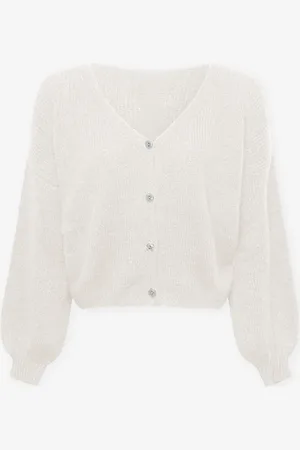 MOST WANTED Jolie V-neck Cardigan Crème