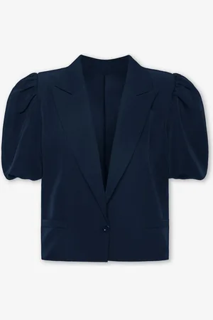 MOST WANTED Lizzy Puff Sleeve Blazer Marineblauw