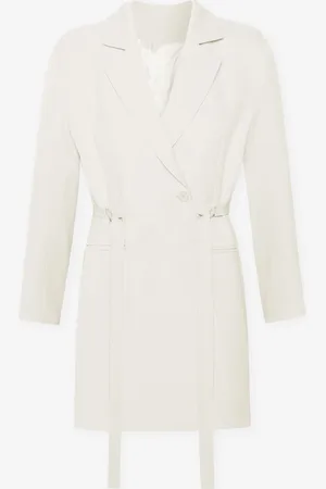 MOST WANTED Camille Blazer Dress Crème