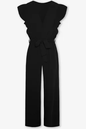 MOST WANTED Julie Ruffle Jumpsuit Zwart