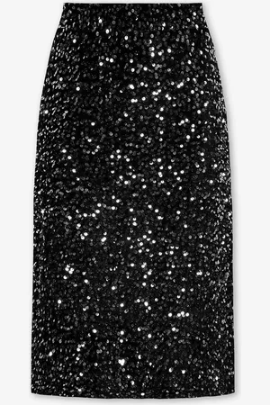 MOST WANTED Velvet Sequins Midi Skirt