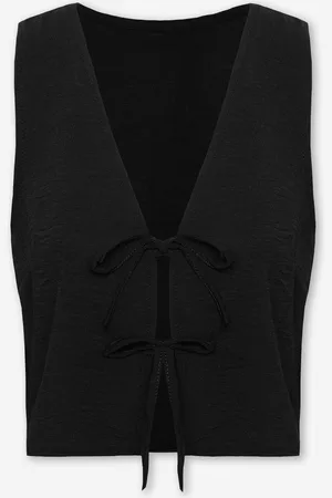 MOST WANTED Julie Bows Singlet Zwart