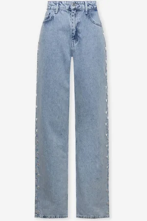 MOST WANTED Side Heart Straight Leg Jeans