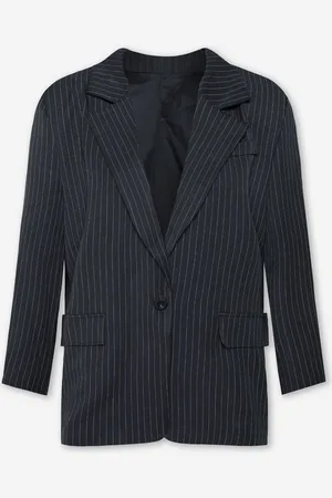 MOST WANTED Emma Pinstripe Oversized Blazer