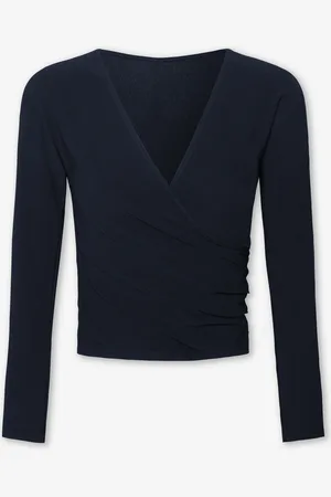 MOST WANTED Mary Wrap Top Marineblauw