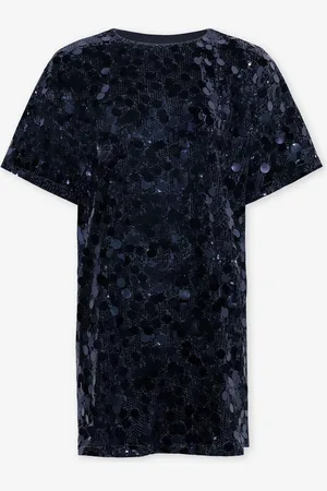 MOST WANTED Fay Big Sequins Tee Dress