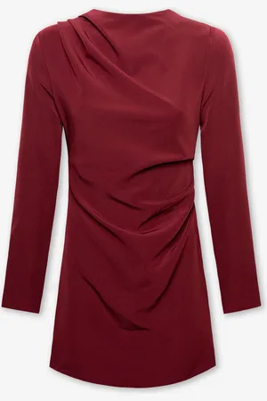 MOST WANTED Sofia Ruched Long Sleeve Dress Tall