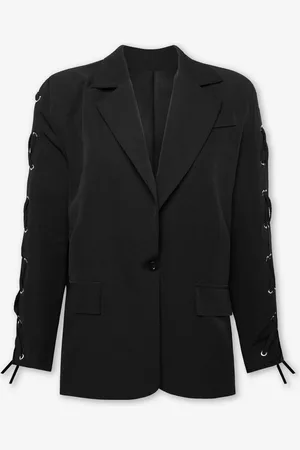 MOST WANTED Lace Up Blazer Zwart